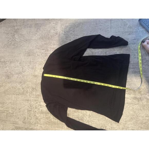 SKIMS Men's Black Cotton Modal Long Sleeve Shirt xs - Picture 3 of 4